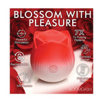 Bloomgasm Pulsing Petals Throbbing Rose Stimulator - Red