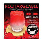 Bloomgasm Pulsing Petals Throbbing Rose Stimulator - Red