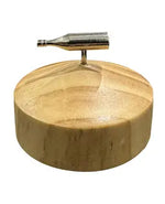 Spin The Bottle - Silver/Wood