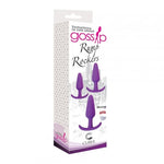 Rump Rockers 3 Piece Silicone Anal Plug Set - Purple