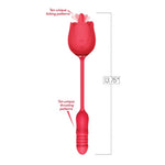 Wild Rose Licking & Thrusting Vibrator -