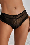 Black Lace Panty with Back Keyhole Opening