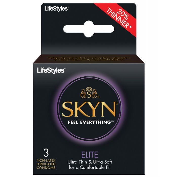 Lifestyles SKYN Elite Ultra Thin Condoms - Pack of 3