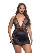 Blossom Beauty Embroidered Rose Lace Babydoll