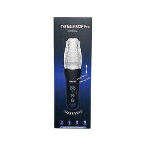 The Male Rose Pro Thrusting Rotating & Vibrating 3D Masturbator - Black