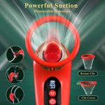 5IN1 Sucking Vibrator Rose , LCD Display.
