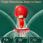 5IN1 Sucking Vibrator Rose , LCD Display.