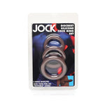 Curve Toys Jock Silicone Cock Ring Set of 3 - Dark
