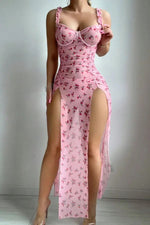 Rose Print Long Nightgown
