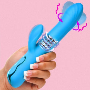 Bang Rotating Beaded Silicone Rabbit Vibrator