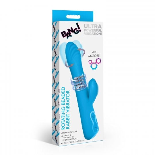 Bang Rotating Beaded Silicone Rabbit Vibrator
