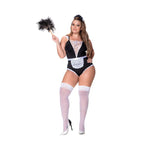 3 pc French Maid Bodysuit, Apron & Head Piece