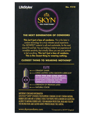Lifestyles SKYN Elite Ultra Thin Condoms - Pack of 12