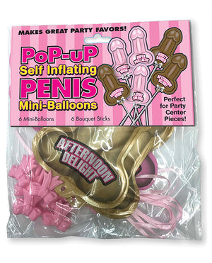 Pop Up Self Inflating Penis Mini Balloons -