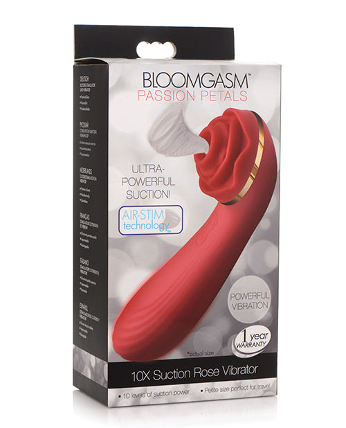 Inmi Bloomgasm Passion Petals 10X Silicone Suction Rose Vibrator